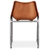 Swen Studio -  Dining Chairs 6 pcs Brown Real Leather